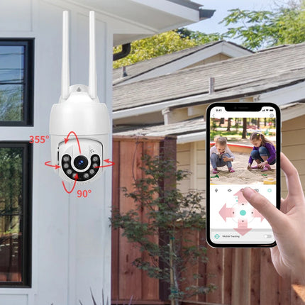2MP outdoor wireless WIFI surveillance camera full-color night vision CCTV baby monitor two-way voice automatic tracking ICSEE