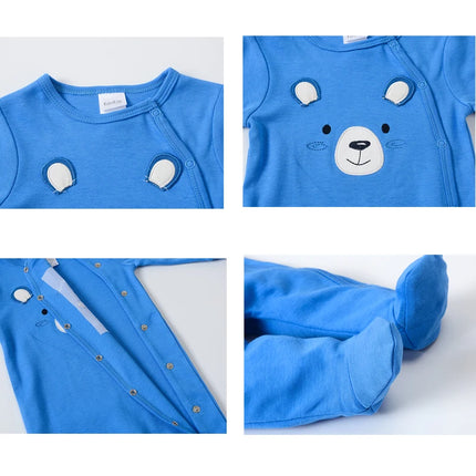 KAVKAS 1/2/3 Pcs Baby Boys Rompers Cartoon Print Overalls Cotton Infant Clothing Kids Jumpsuit Newborn Pajimas 0-3 Months