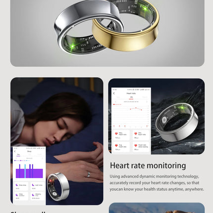 2026 Smart Ring Gesture Control Remote Photo Taking Phone Scrolling IP68 Waterproof Long Battery Life Lightweight Comfort