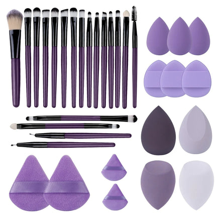 Makeup brush and sponge set Professional Makeup brush Set Beauty Blender Triangle Powder Puff Clean Powder Puff
