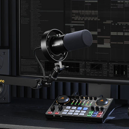 maono PD300X Dynamic Microphone XLR USB Podcast Recording Mic 192kHz24bit for Content Creation Home Audio Studio Noise Reduction