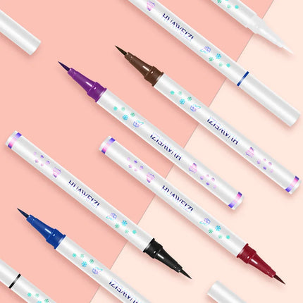 Colored Eyeliner Pencil Matte Waterproof Long Lasting Eyeliner Liquid Pen Quick-drying No Blooming Black White Eye Makeup Tools
