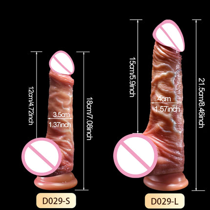 Super Realistic Dildo Sliding Foreskin Penis Penetration Anal Sex Toys Flexible Dick Dildos Sexy Adult Female Masturbation Toys