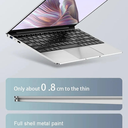 New Ultra Slim Laptop 14.1" 16GB RAM 2TB SSD Intel N3700 Gaming PC 1920*1080 Display Office Study Computer PC Windows 11 Pro