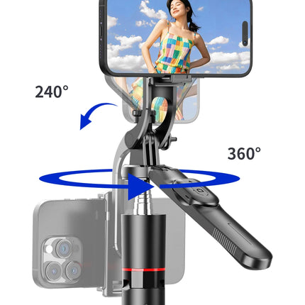 FANGTUOSI 1.7M wireless convenient remote control selfie Handheld gimbalstick tripod foldable stand with light smartphone stand