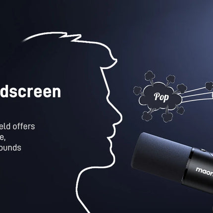 maono PD300X Dynamic Microphone XLR USB Podcast Recording Mic 192kHz24bit for Content Creation Home Audio Studio Noise Reduction