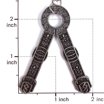 Bloodhound's Fang Keyring | Ring Dark Moon Greatswor Eldens Keychain Pendant|Cosplay Fans Props Men Women Backpack Jewelry