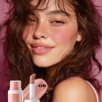 YOUNG VISION 3 Colors Lightweight Moisturizing Liquid Blush for Lips & Cheeks Highlighting & Color Showing Blush