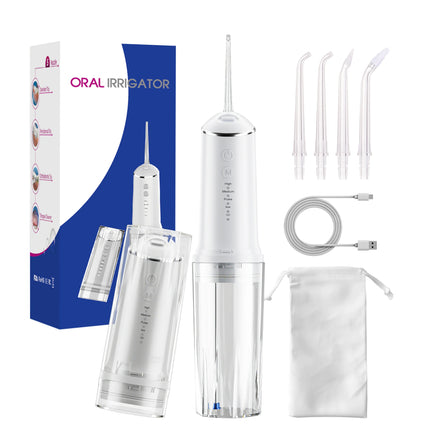 Portable Water Flosser Cordless Oral Irrigator 300ml IPX7 Waterproof USB-C Rechargeable Cleaner For Teeth Braces Travel Family