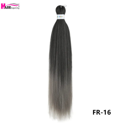 Easy Braids 26Inch Synthetic Jumbo Braids Hair Extensions Ombre Colorful Braiding Hair Pre Stretched Hair Expo City