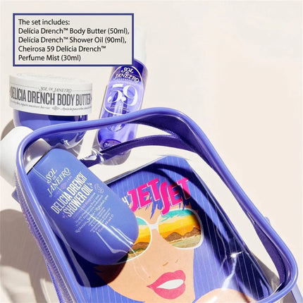 Sol De Janeiro 62 68 59 40 Set With 30ML Perfume Mist 90ML Shower Oil 50ML Body Butter Set Hair & Body Use with Long-Lasting