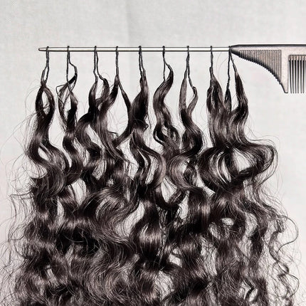 Feather Crochet Human Hair Extensions Knotless Pre-Separated Vietnamese Deep Wave Feather Crochet Human Hair For Braiding