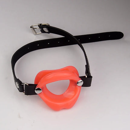 100% Silicone BDSM Open Mouth Spreader Gag Harness,SM Invisible Slave Gags Bondage,Sex Toys For Couples Adult Games,Restraints