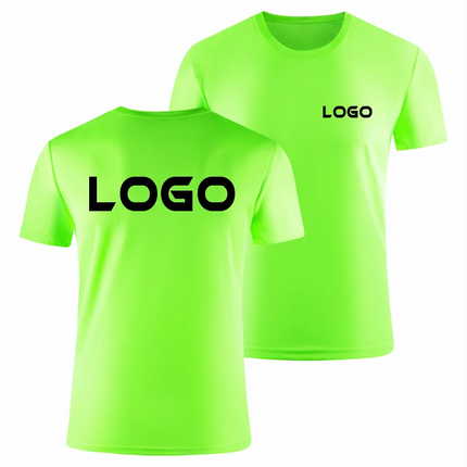 Summer quick-dryingT-shirt Round Neck Solid Color Marathon Team Shirt Sportswear Custom Shirt Embroidery Printing Exclusive LOGO