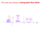 Holographic Blue / Width of 15cm