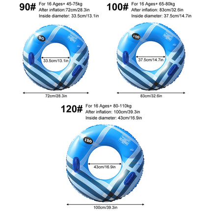 1PC Inflatable Swim Ring, Adult Pool Float, Floats for Lake Floating Adults, Summer Beach Water Toy Vacation Pool Party Ring