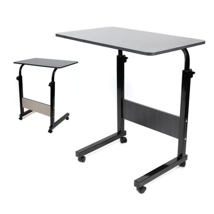 Adjustable Mobile Desk with Wheels, Multifunctional Side Table for Home and Office, Adjustable Height, Compact and Portable Design for Working, Studying or Using a Laptop in Any Space