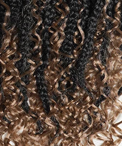Outre Synthetic Crochet Braids X-Pression Twisted Up 3X Boho Wet N Wavy Vibe Ocean Braid 24"