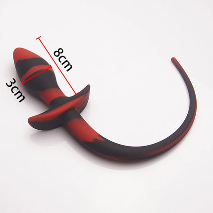 BDSM Mouth Gag Puppy Play,Leather Padded Save Collars,Silicone Anal Plug Tail Petplay,Bondage Set,Sex Toys for Couple,Adult Game