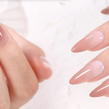 YOKEFELLOW 10ml Jelly Nude Gel Nail Polish High Quality Translucent Pink Nail Gel Varnish Soak Off UV Gel Polish Long Lasting