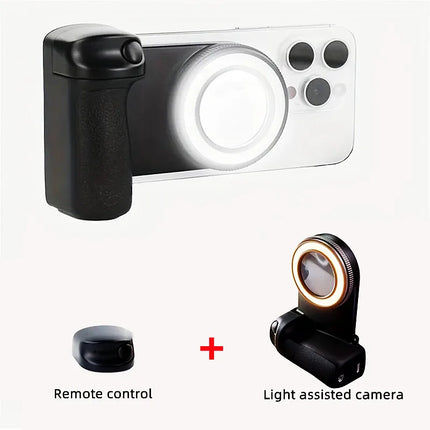 2025 MagSafe Smartphone Camera Shutter Grip Bluetooth Selfie Handle Camera Photo Stabilizer with Fill Light for Iphone Android