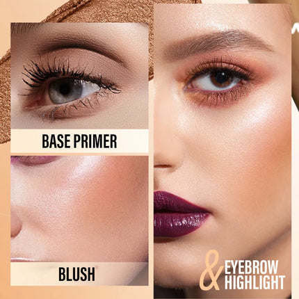 Shimmer & Matte Multi-Color Eyeshadow Sticks | Blendable, Long-Lasting Eye Shadow Pencils Smooth Application for Bold or Natural
