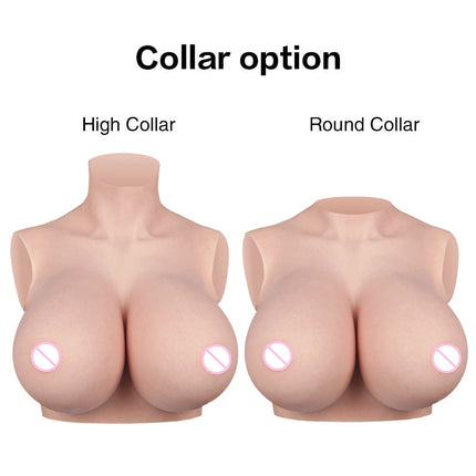 U-CHARMMORE New Process With Bloodshot Design Soft Silicone Breast Forms No-Oil Realistic Boobs For Transvestites