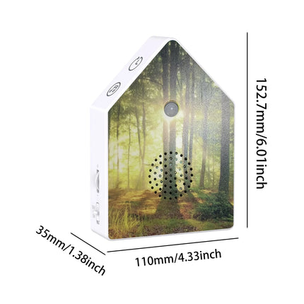 Bird Chirping Sound Box Singing Speaker Realistic Audio Birdsong Music Box Decoration for Interior Relax Home Travel Sleep Gifts