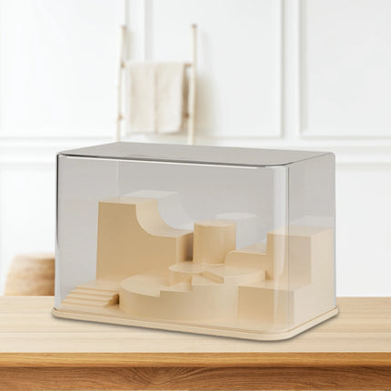 Figure Display Case Clear Dustproof Display Storage Box Showcase Display Shelf Storage Organizer Easy Access for Models 32cm