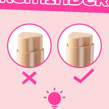 YOUNG VISION 6-Color Matte Heart Blush, Contour Stick, Face Sculpting Mousse Blush, and Lipstick 3-in-1, gift 1pcs makeup brush