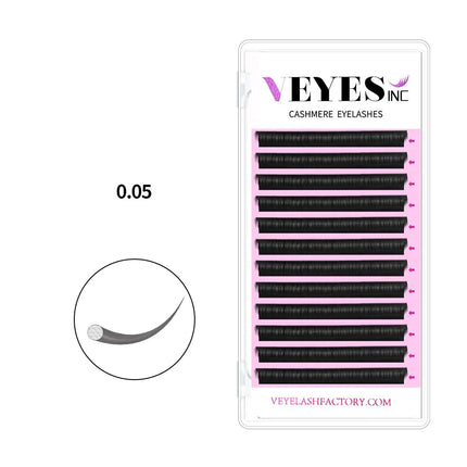 VEYESINC Cashmere Lashes Eyelash Extensions Faux Mink Lashes 8-20mm Professionals Classic Soft Natural Lash Bulk Wholesale
