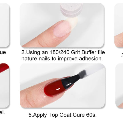 YOKEFELLOW 10ml Jelly Nude Gel Nail Polish High Quality Translucent Pink Nail Gel Varnish Soak Off UV Gel Polish Long Lasting