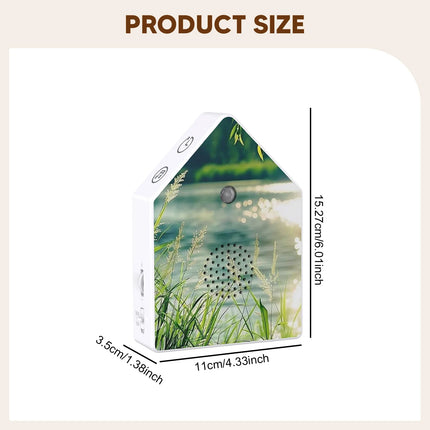 Bird Chirping Sound Box Singing Speaker Realistic Audio Birdsong Music Box Decoration for Interior Relax Home Travel Sleep Gifts