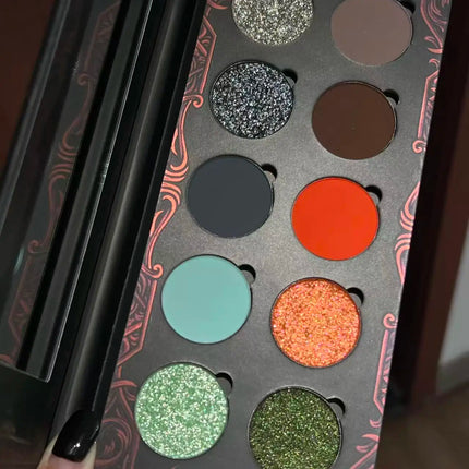 Shellwe Makeup · x Ghoul Co branded Series Nocturnal Flame Night Flame Eye Shadow Disk Chameleon Gothic Eyeshadow