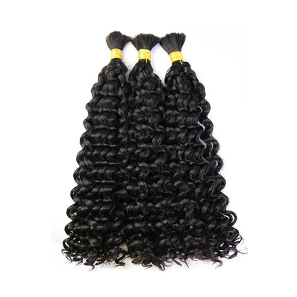 Boho Braids Human Hair Bulk Braiding Hair Water Wave Human Hair Unprocessed Remy Bulk Hair No Weft Bundle Hair For Braiding