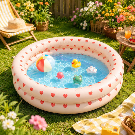 1PC Pool Floats, 2 in 1 Inflatable Pool Ball Pit, Soft Bottom Portable Paddling Pool Indoor Outdoor Summer Water Play