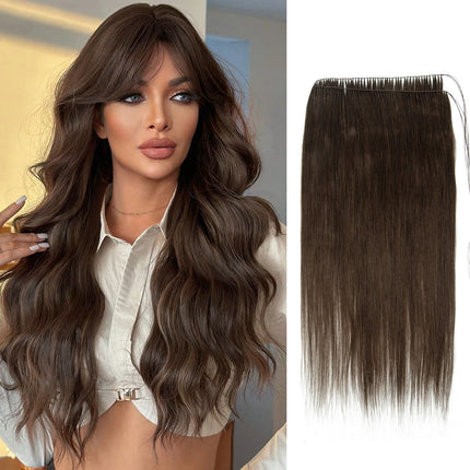 Feather Hair Bundles Extensions Natural Human Hair Non-Remy Invisible Micro ring 40cm Weft 100 strands Feather Hair  Extension