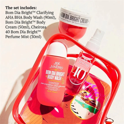 Sol De Janeiro 62 68 59 40 Set With 30ML Perfume Mist 90ML Shower Oil 50ML Body Butter Set Hair & Body Use with Long-Lasting