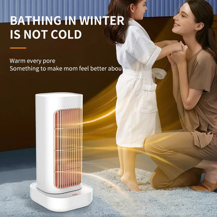 Small Desktop Space Heater Quiet Rapid Heating Hand & Foot Warmer Instant Warming Sunlight Radiator for Office Use