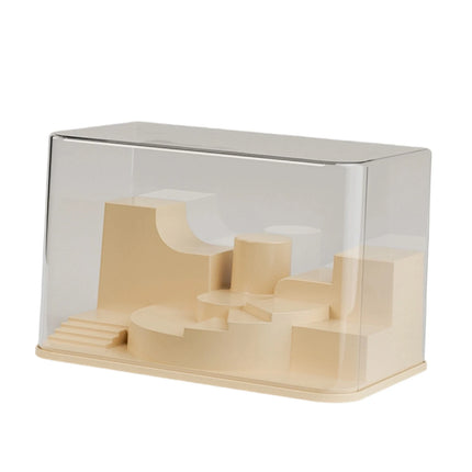Figure Display Case Clear Dustproof Display Storage Box Showcase Display Shelf Storage Organizer Easy Access for Models 32cm