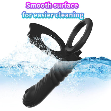 Penis Cover Ring Vibrators Anal Beads Dildo Butt Plug Male Prostate Massager Female Vagina Anus Stimulator Adults Sex Toys Shop