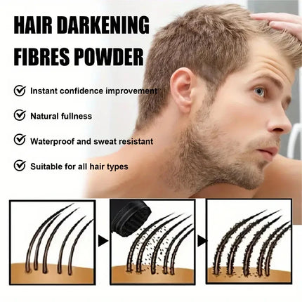DEXE Fiber Powder 22g: Hair Building Fibers for Fuller Hair, Ideal for Men and Women