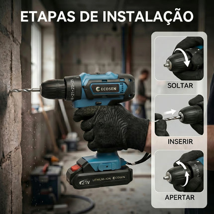 21V Impact Drill Driver Kit / Perceuse Visseuse 21V