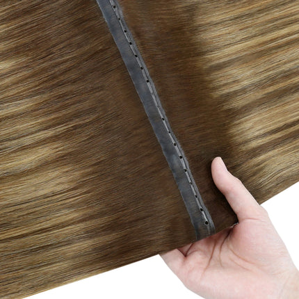 [New] Moresoo Butterfly Weft Hair Extensions Pu Hole Weft Hair Extension Add Volume Real Hair Invisible Double Sided Genius Weft