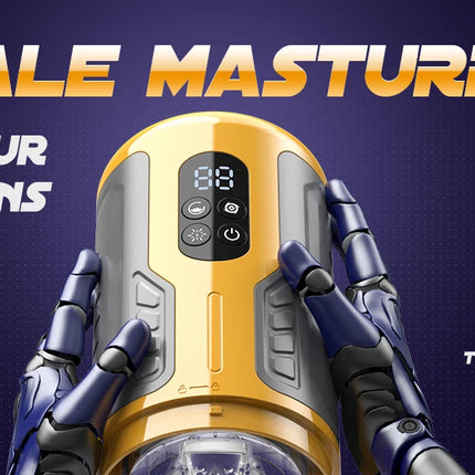Male Automatic Masturbator Cup Penis Pump 7 Thrusting Rotating Vibrating Sucking Licking Modes Pussy Blowjob Sex Toys For Men