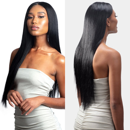 Shake-N-Go Virgin Remy Hair Glossy HD Lace Closure 4X4 Straight 16"