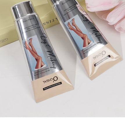 OCHEAL 100ml Beauty Leg Cream Makeup Body Coverage Long-lasting Waterproof Concealer Skin Tone Wheat Tan Brown Liquid Foundation