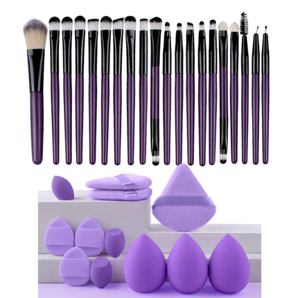 Makeup brush and sponge set Professional Makeup brush Set Beauty Blender Triangle Powder Puff Clean Powder Puff
