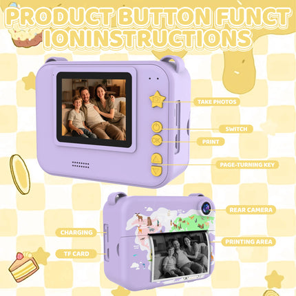 Children's printable camera toy small camera gift for boys and girls