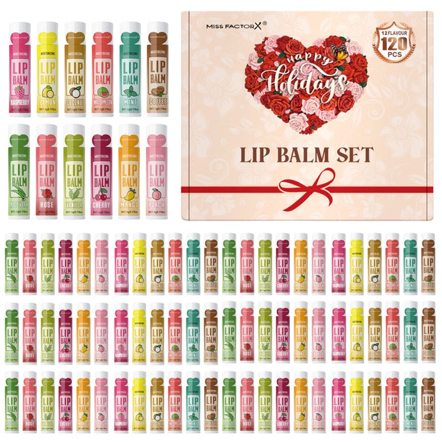 120pcs Holiday Gift Box Lipstick Set, Moisturizing and Shiny Valentine's Day Gift, Luxury Gift for Women, and Gift for